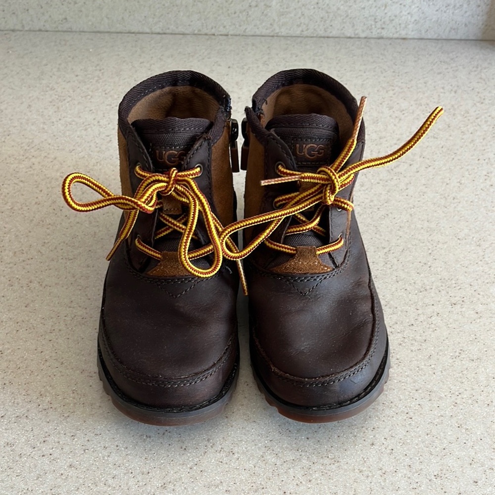 UGG Brown Leather Boots size kids 11